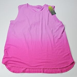 Tek Gear Tunic Length Tank Pink Ombre Size Xl